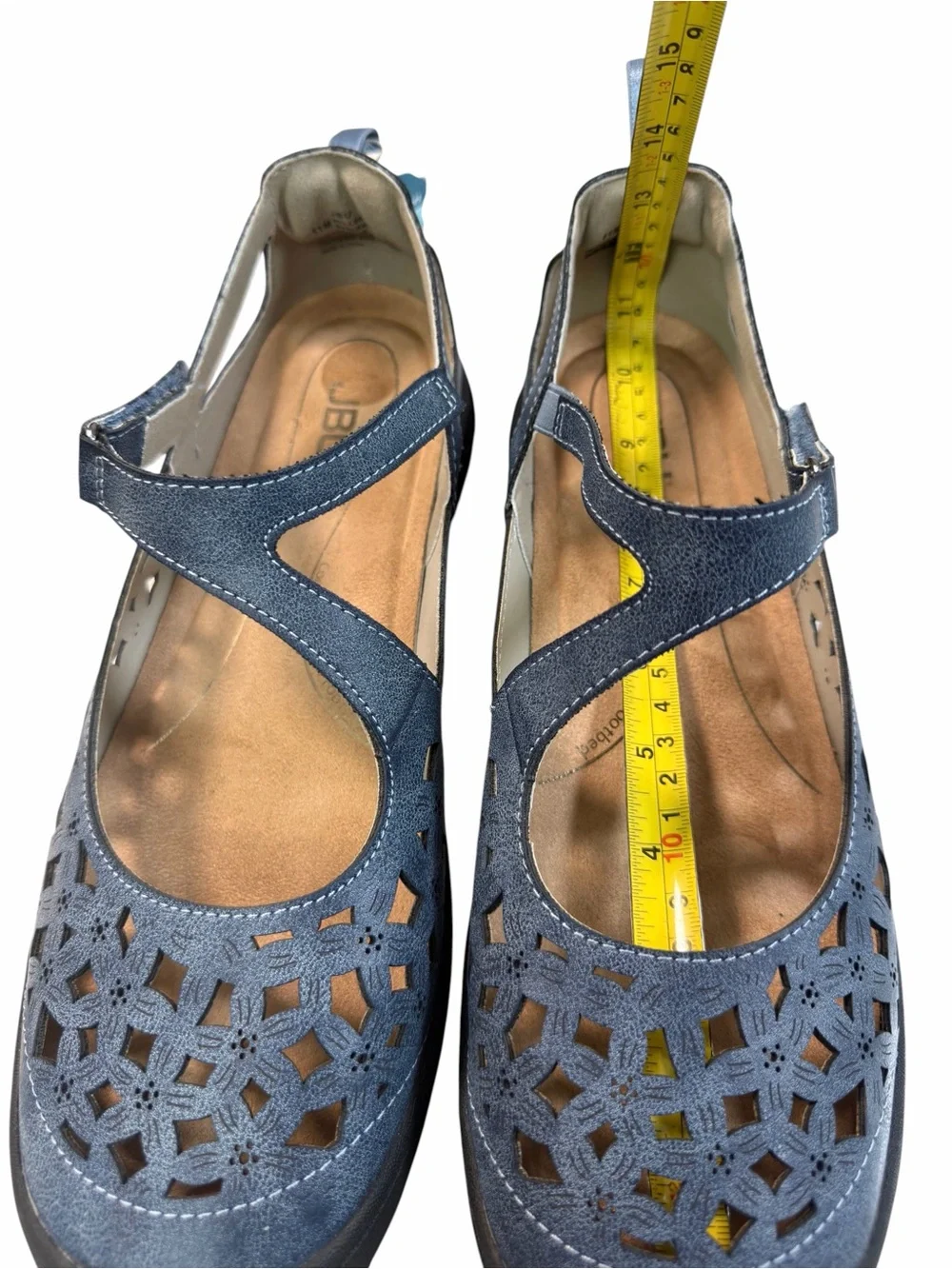 JBU Bellerose Encore Casual Mary Jane Flats in Denim Color Women’s Size 11M